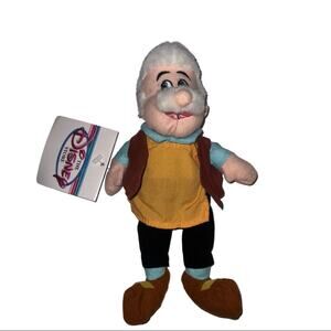 Retired Disney Bean Bag Geppetto 8 Bean Bag  Toy